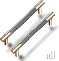 Drawer Pull 12 Pack 5in Cabinet Handles - Gold & Nickel Finish