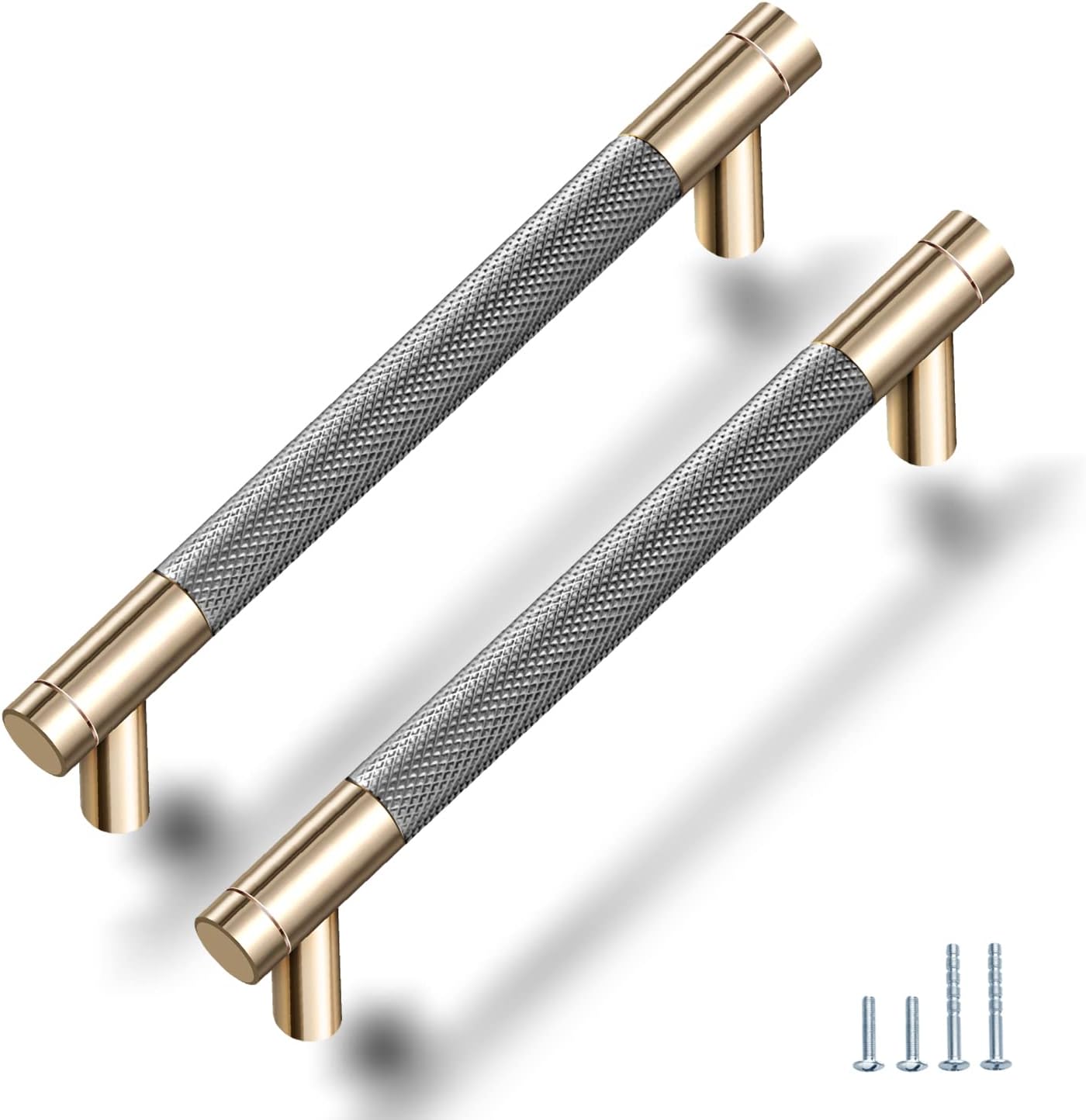 5in Cabinet Handles 12 Pack with Diamond Pattern for Stylish Decor
