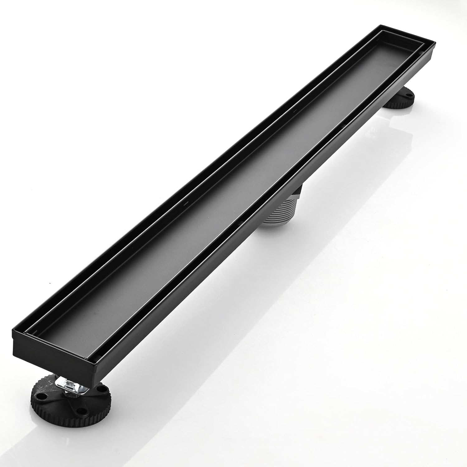 Linear Shower Floor Drain 30 Inch Stainless Steel with Hair Catcher