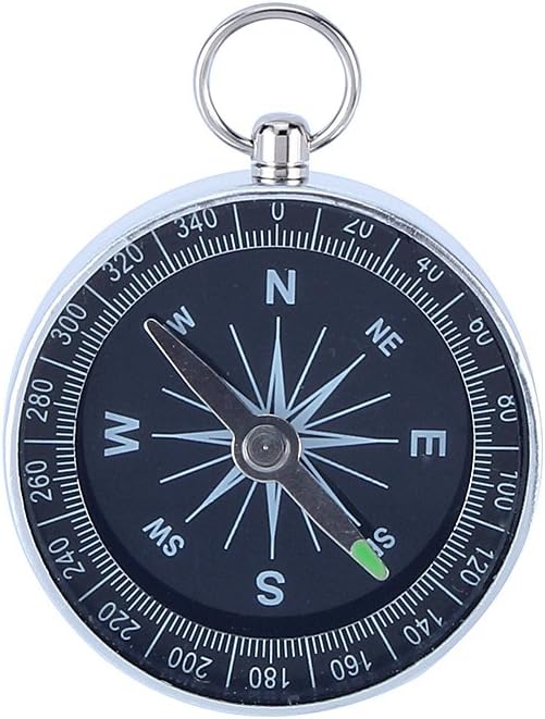 Haofy Portable Silver Survival Compass