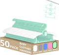 Kid Hangers for Closet 50pcs Green Adjustable Infant Hangers - Space
