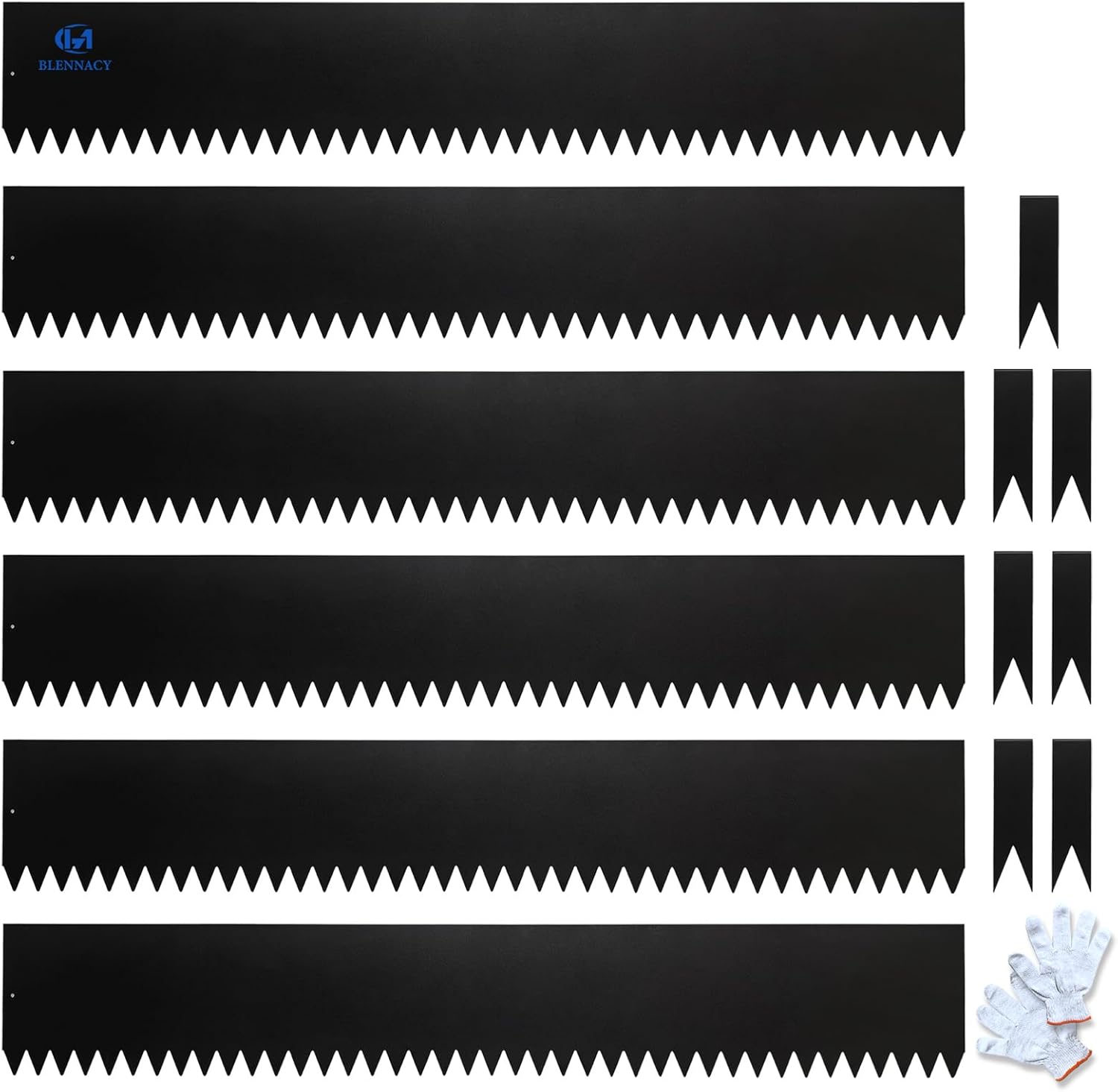 Metal Landscape Edging 6 Pack for Easy Garden Design