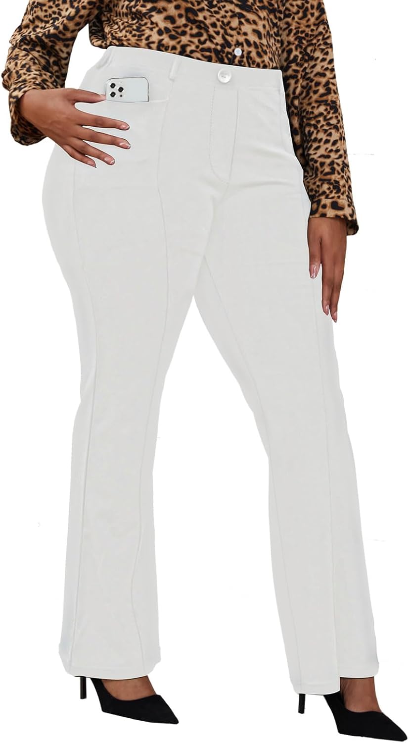 Wrinkle-Free Stretch Dress Pants for Women - Comfort & Style