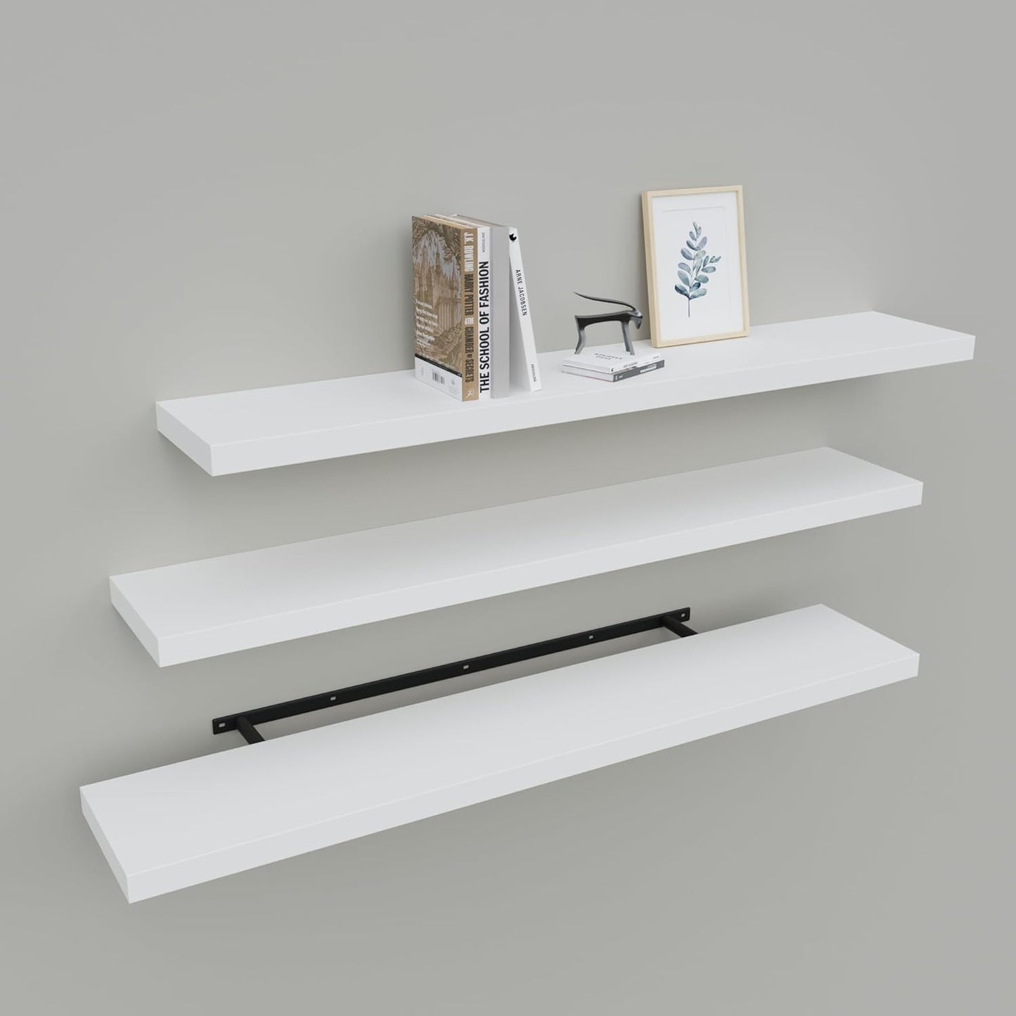 Floating Shelves for Wall Set of 3, 36in White Decor Shelves