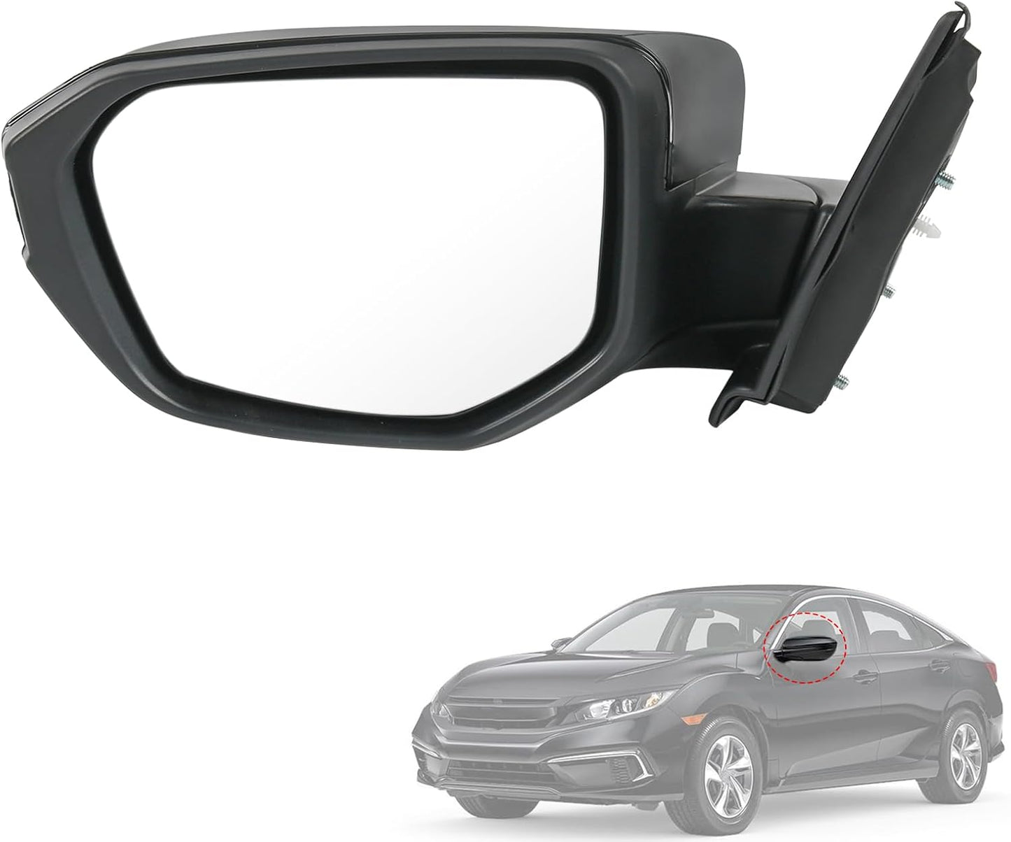 Door Mirror Replacement for Honda Civic LX SE Sport 2016-2021