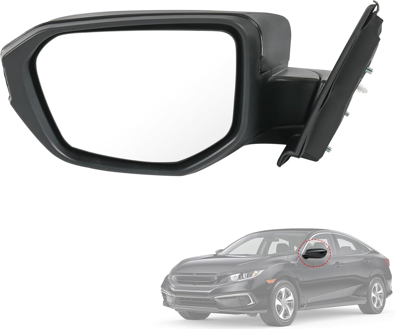 Door Mirror Replacement for Honda Civic LX SE Sport 2016-2021