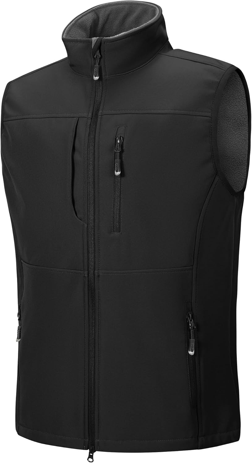 33,000ft Men's Lightweight Softshell Vest for Outdoor Activities