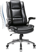 COLAMY Leather Executive Office Chair - High Back Ergonomic Comfort