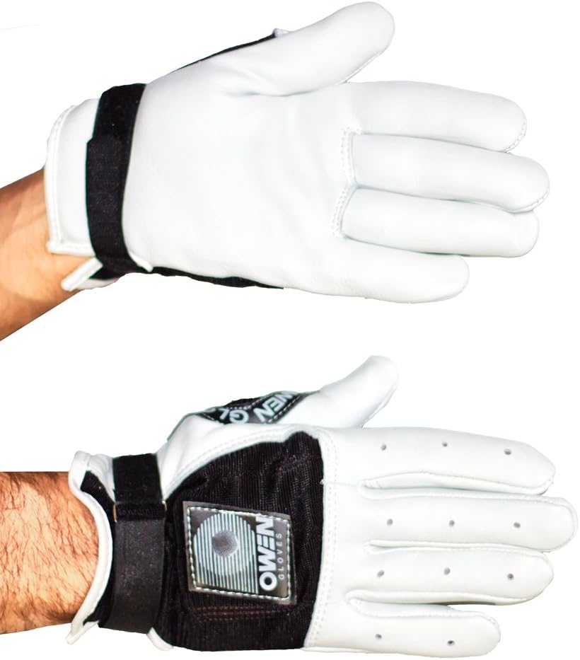 Owen Handball Gloves: Premium Leather Unpadded Design