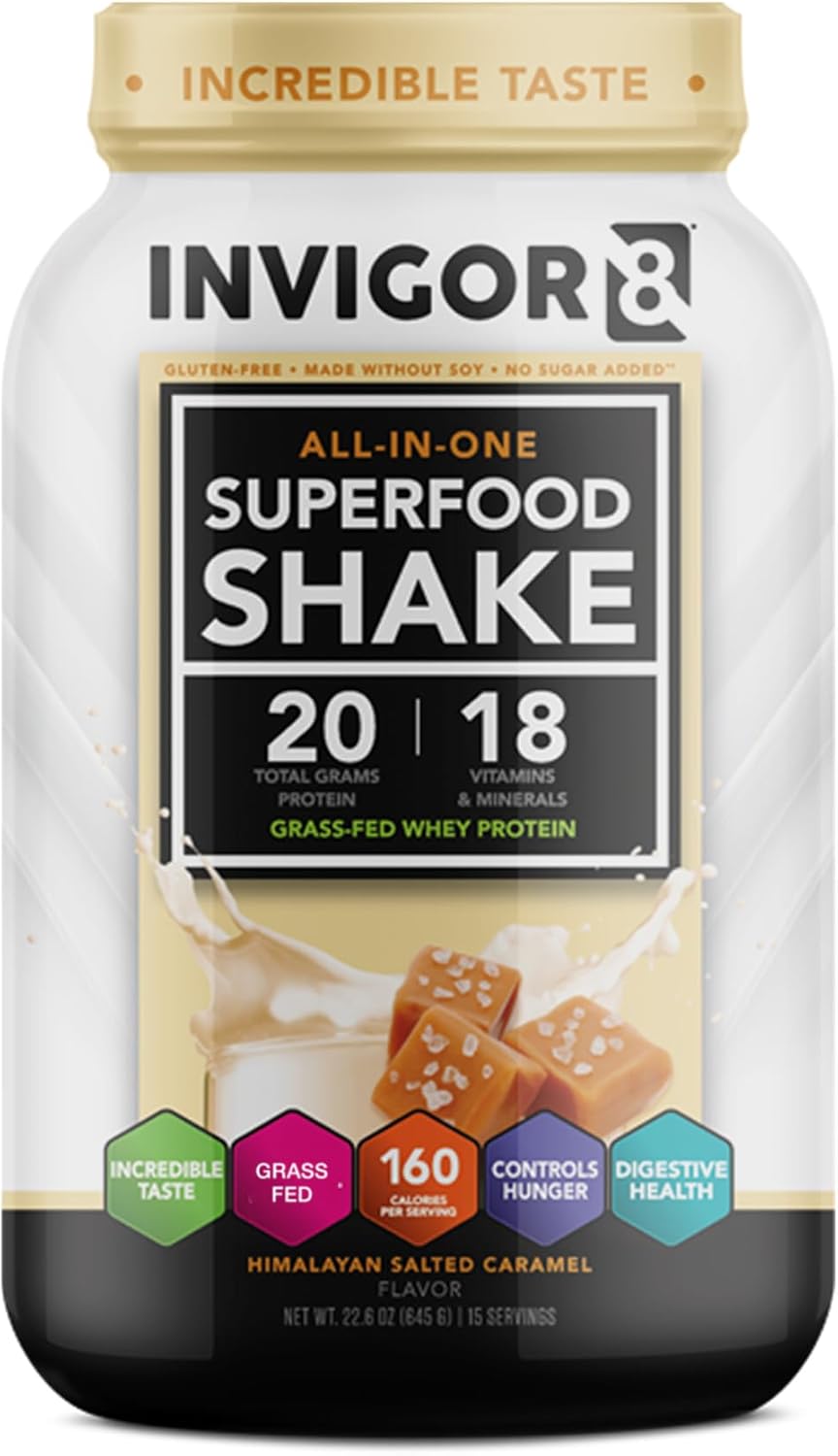 INVIGOR8 Superfood Grass Fed Whey Protein Isolate Shake Review