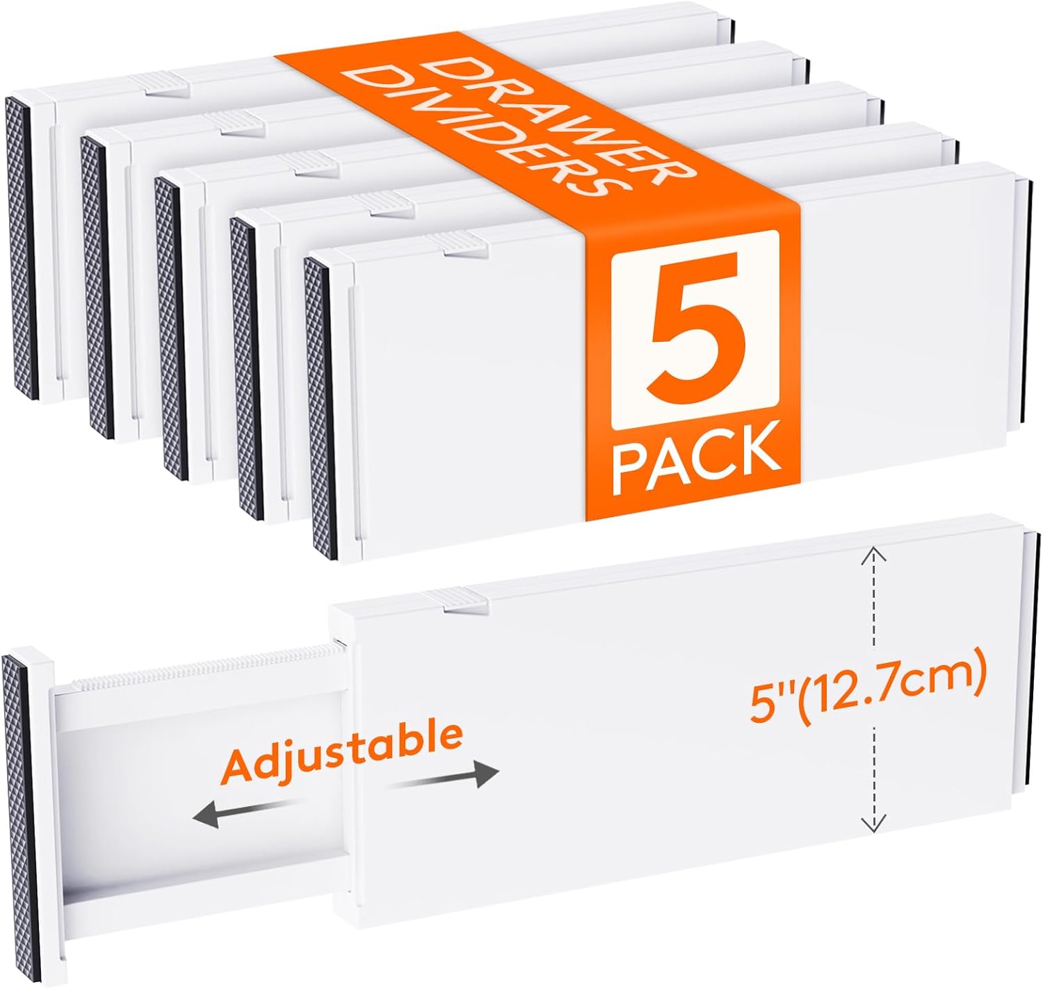 Expandable Drawer Dividers for Clothes - Adjustable Organizers