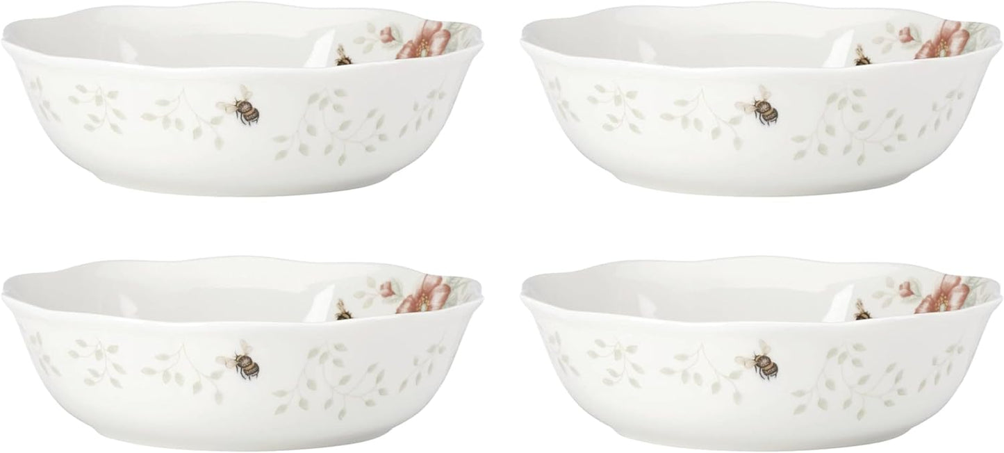 Lenox Butterfly Meadow Soup Bowls Set of 4 for Elegant Dining