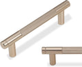 3-3/4 in Champagne Bronze Knurled Cabinet Handles 10 Pack - Durable