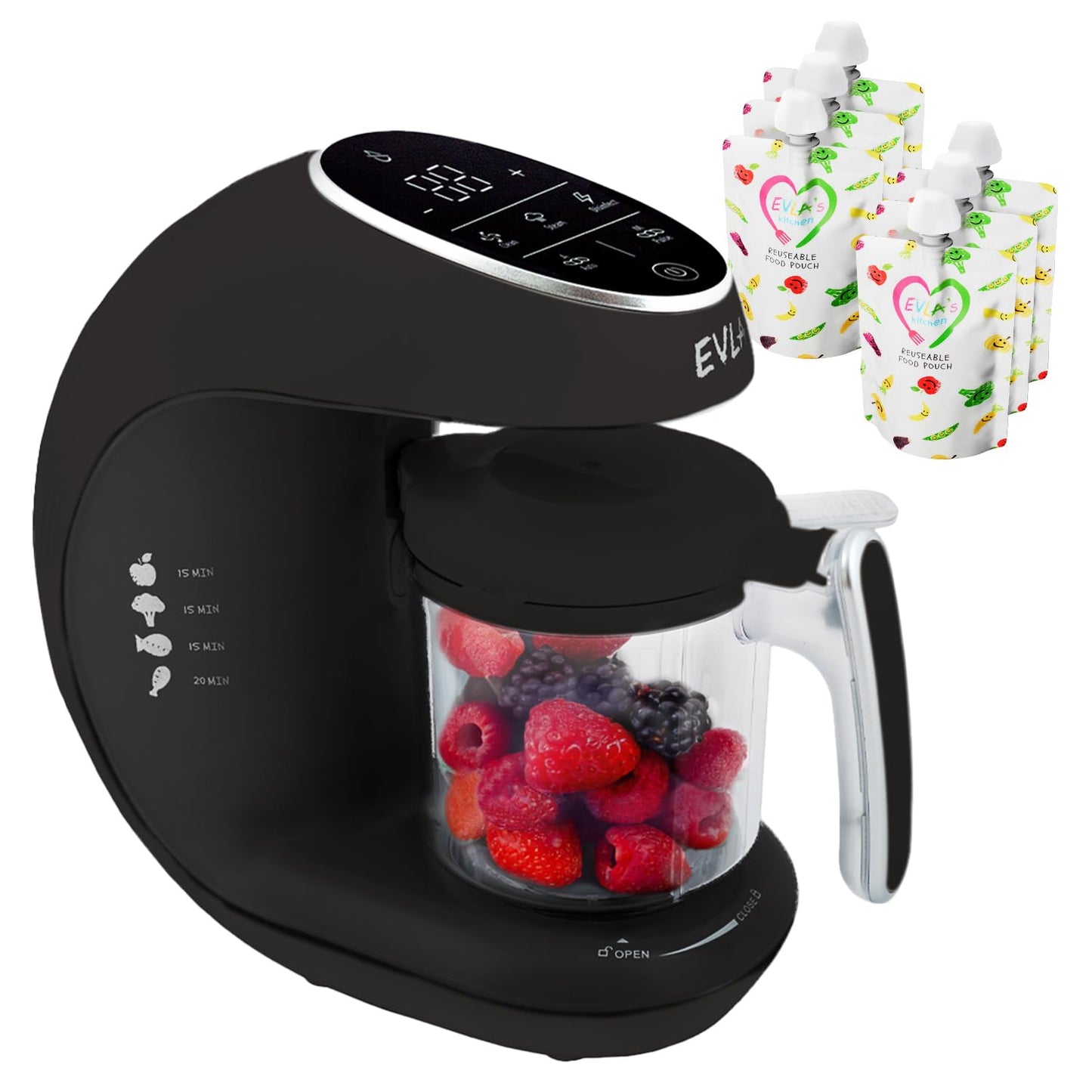 EVLA'S Baby Food Maker: Steamer & Blender for Healthy Meals
