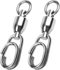 AMYSPORTS High Strength Ball Bearing Snap Swivels - Smooth Rotation