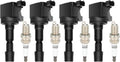 ECCPP UF626 Ignition Coils with 4 Iridium Spark Plugs for Honda Fit