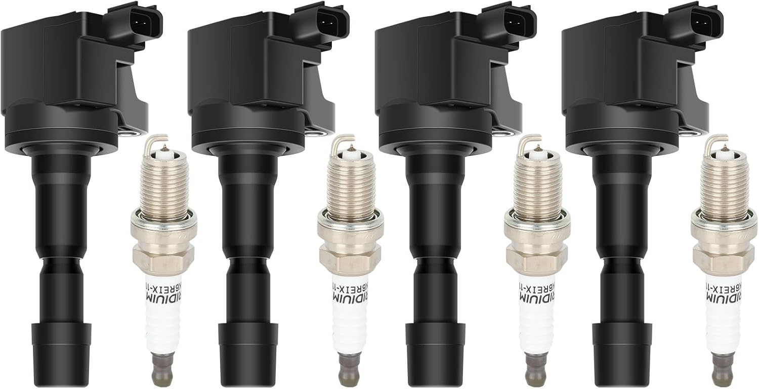 ECCPP UF626 Ignition Coils and Spark Plugs for Honda Fit 2009-2013