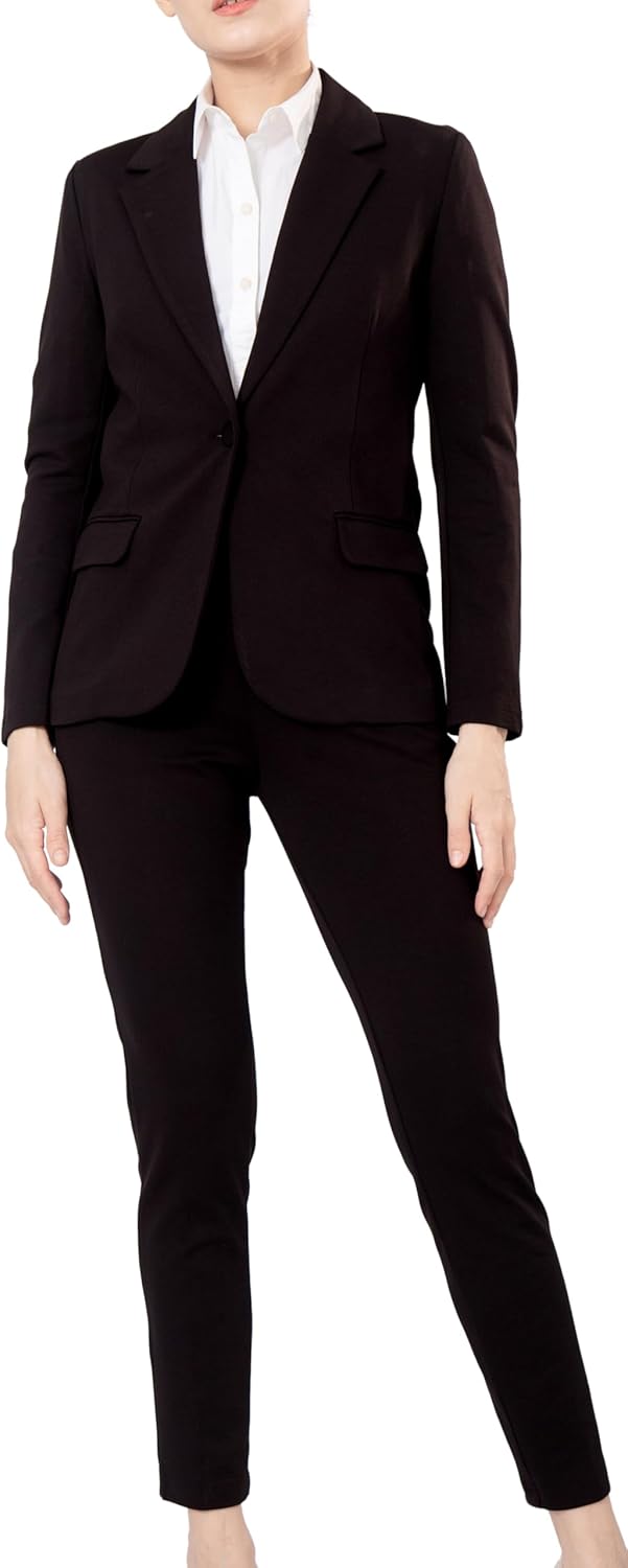 Marycrafts Womens Two Piece Suits Blazer Pant Set for Office