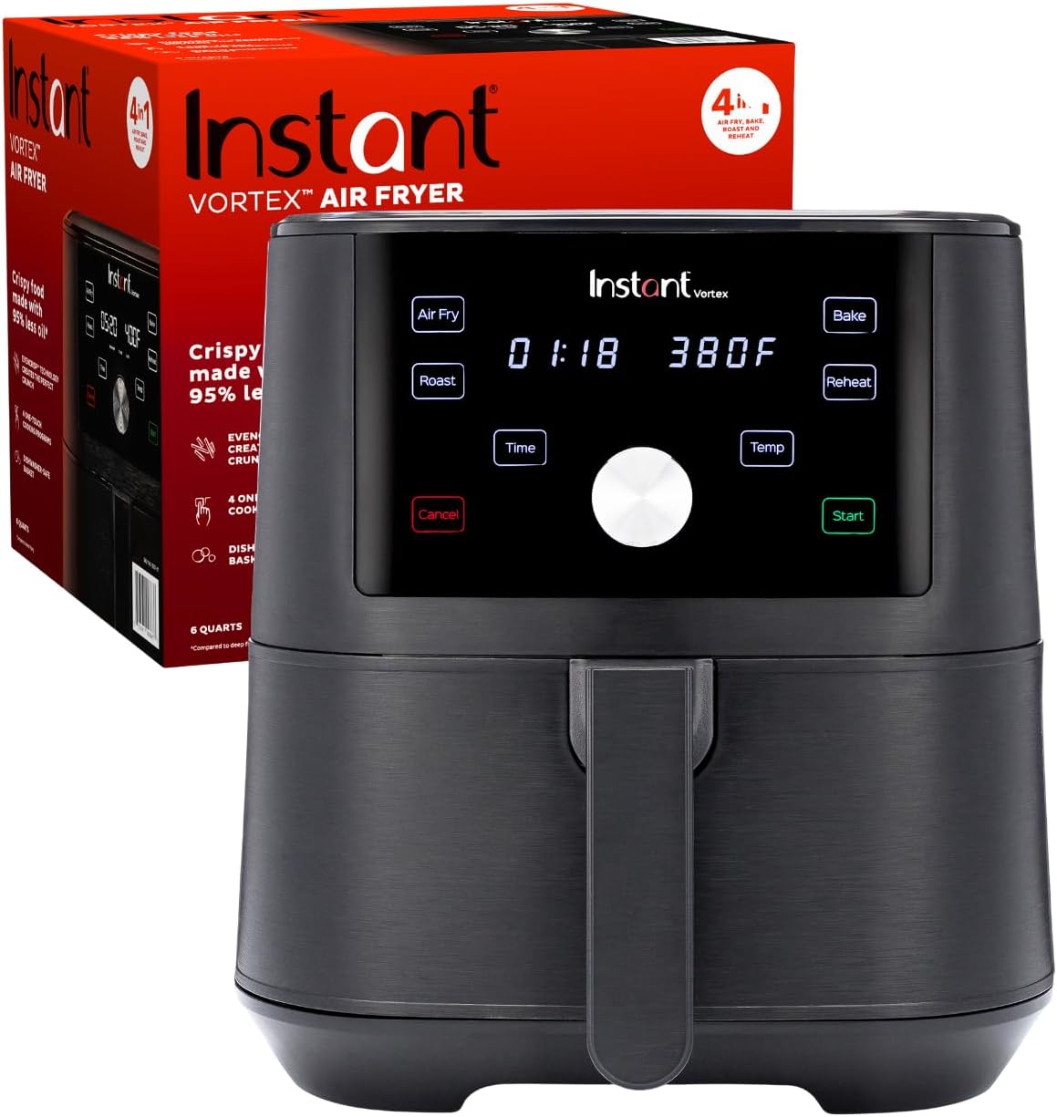 Instant Pot Vortex XL Air Fryer - 4-in-1 Quick Cooking