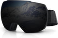 Ski Snow Goggles OTG UV400 Protection - Anti-Fog, Helmet Ready