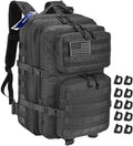 Military Tactical Backpack 45L for Men Black - 600D Durable Pack