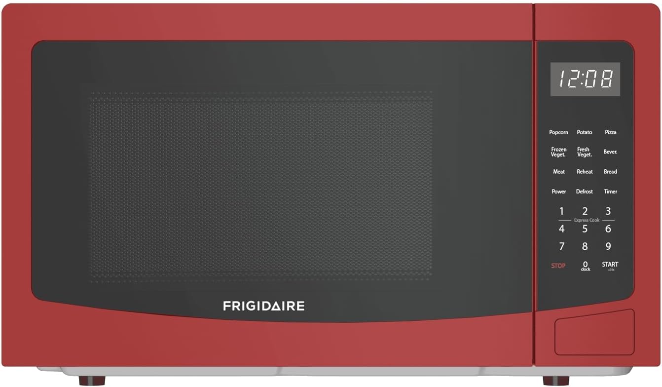 Fast & Stylish Cooking: Frigidaire 1000W Red Microwave
