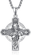 Saint Jude Necklace 925 Sterling Silver Patron Saint - Durable