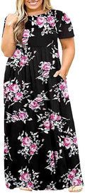 Plus Size Maxi Dress with Pockets - Loose Casual Summer Dress