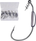 Fishing Hooks for Bass Fishing - 100pcs EWG Offset Worm Hook Texas Rig
