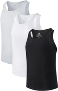 DAVID ARCHY Men's Bamboo Rayon Tank Top Undershirts - Cool, Soft Fit