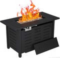 Aoxun 40 Inch Outdoor Propane Fire Pit for Cozy Gatherings