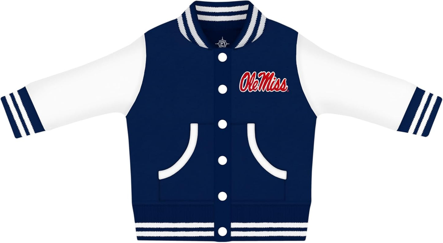 Creative Knitwear College Baby Varsity Jacket for Little Fans
