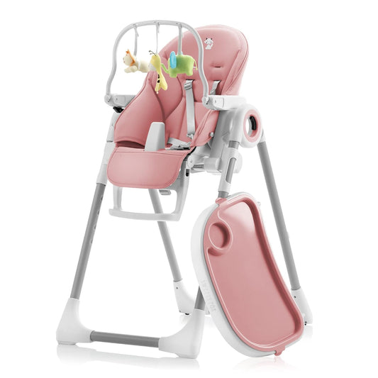 Sweety Fox Pink Baby High Chair - 7 Heights - Foldable