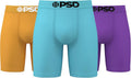PSD Men's Basic Solid Boxer Briefs 7in Inseam - Breathable Support LLC