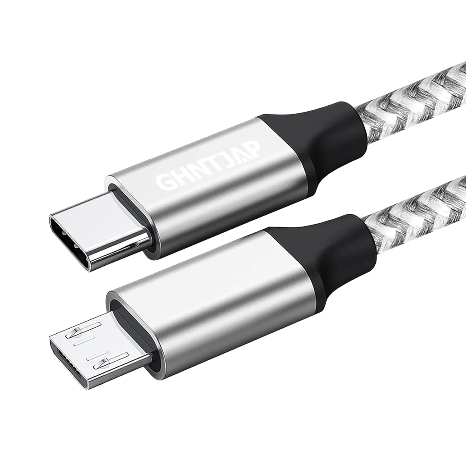 Fast Charge 5ft Braided USB C to Micro USB Cable