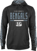 Zubaz Men's Fleece Hoodie with Zebra Tonal Sleeve Panel (S-5XL)