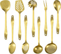 304 Stainless Steel Kitchen Utensil Set - 9pcs Metal Cooking Tools