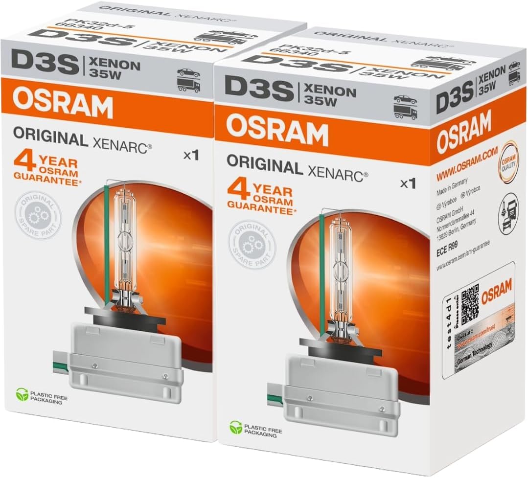 Osram 66340HBI D3S 35W Xenon Light Bulb for Superior Visibility