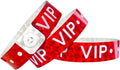 Ouchan Holographic VIP Plastic Party Wristbands Red - 500 Pack