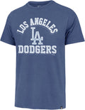 47 Brand Dodgers Arched Wordmark Primary Logo T-Shirt - Comfortable