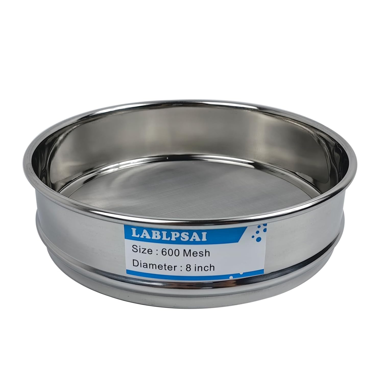 600 Mesh Lab Sieves for Industrial and Home Use - 8 in Diameter