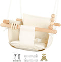 Canvas Baby Swing Indoor & Outdoor - Durable Cream Seat