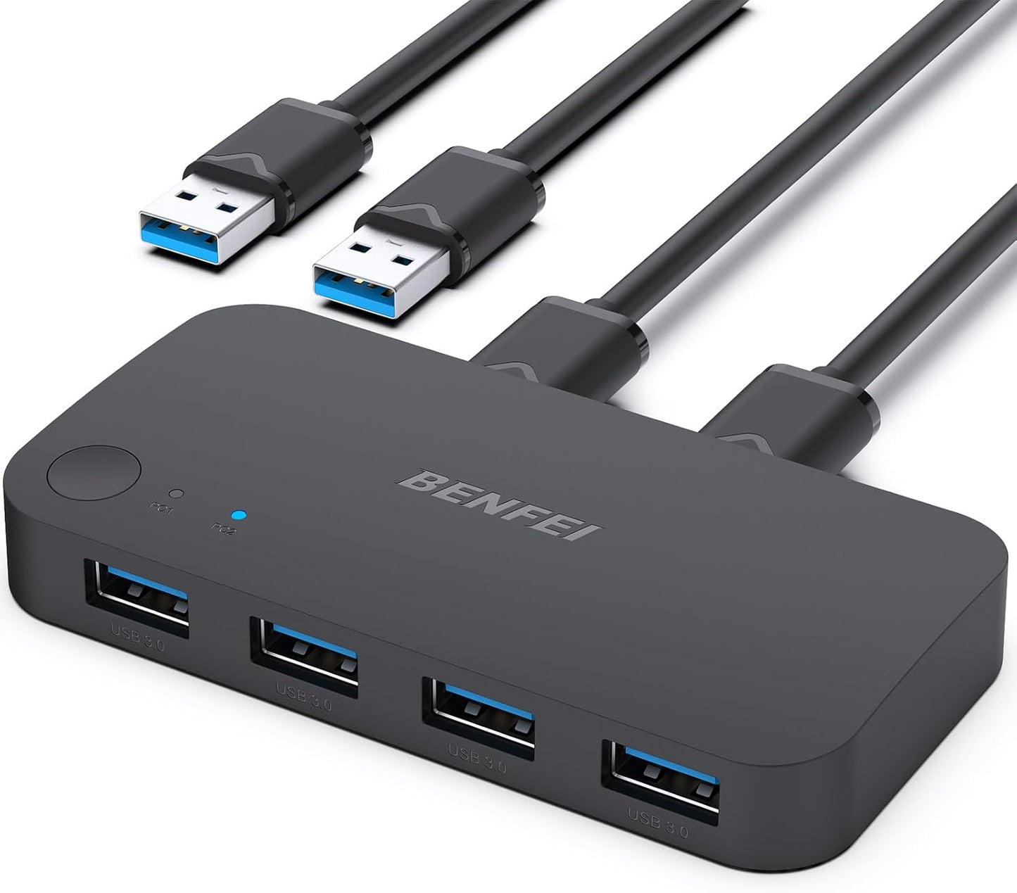 BENFEI USB 3.0 Switch - Share 4 USB Devices