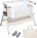 BABY JOY Bassinet Bedside Crib for Newborns - Portable Adjustable