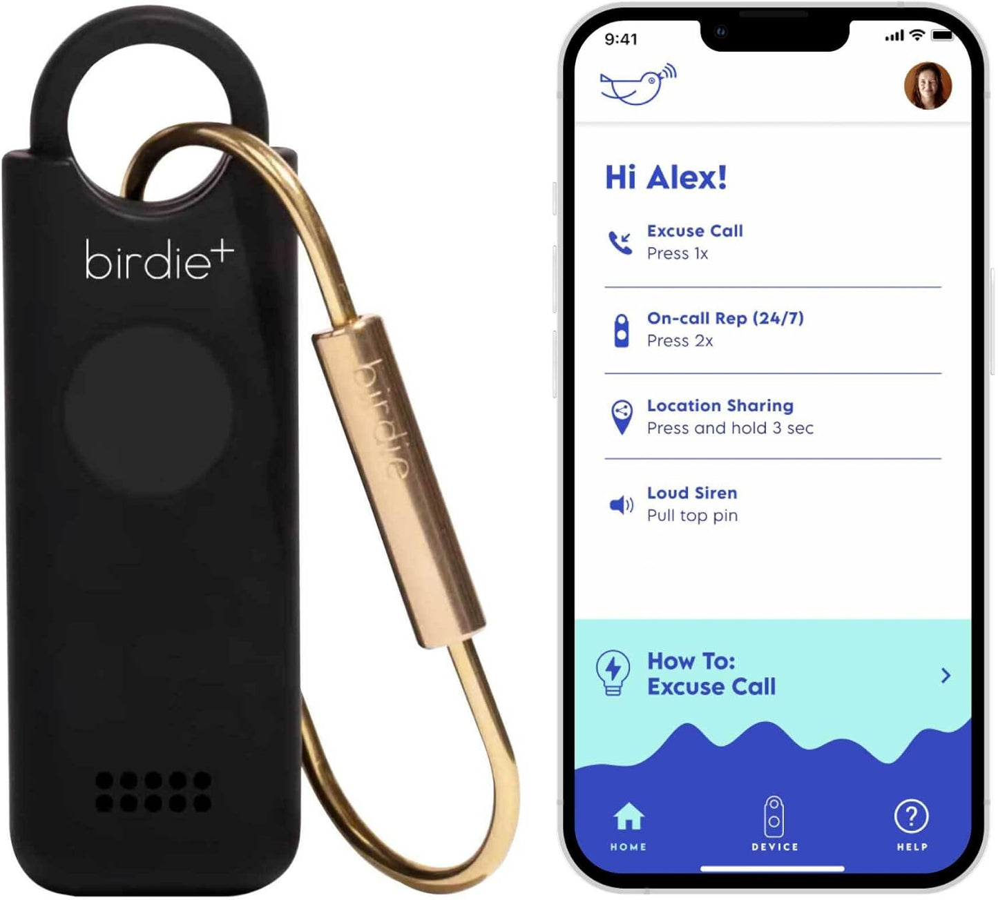 Birdie+ Smart Personal Safety Alarm for Women - Empowering Device