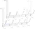 Over The Door Hook with 5 Double Hooks - Space Saving Coat Rack