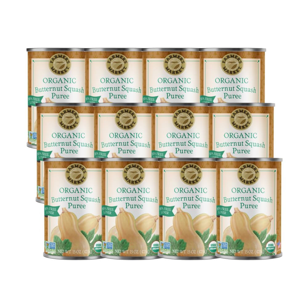 Organic Butternut Squash Puree for Delicious Recipes and Meals