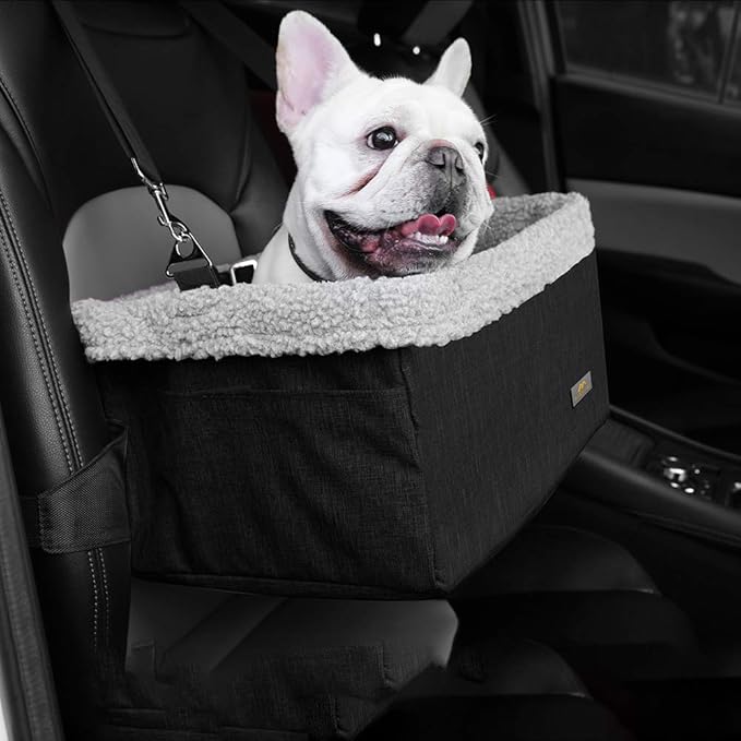 MARSLABO Dog Car Seats for Small Dogs with Metal Frame Design