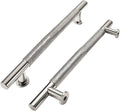 3-3/4 in Knurled Polished Nickel Drawer Pulls 10 Pack - Durable Handle