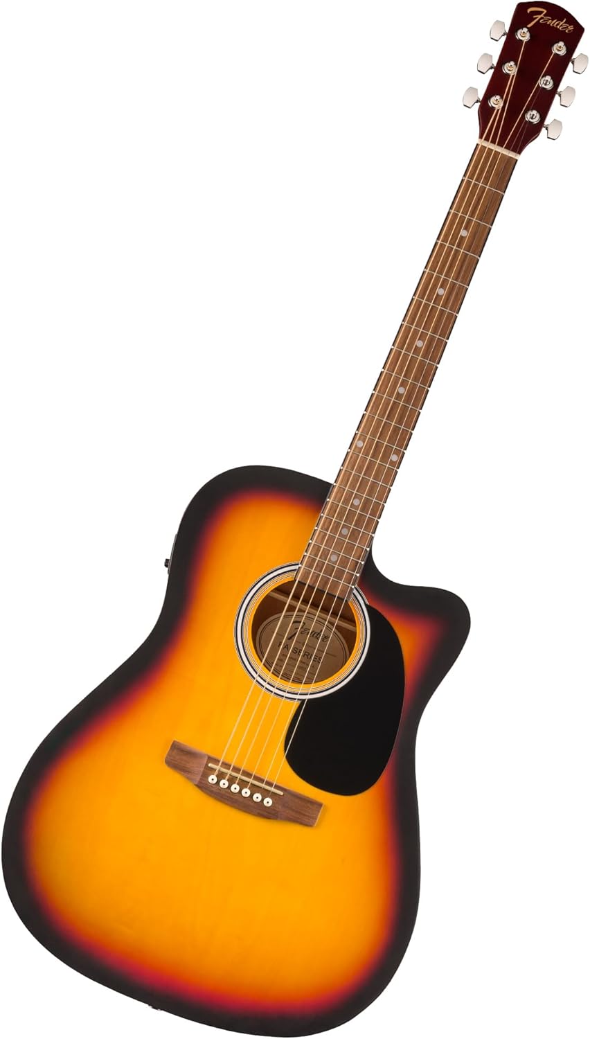 Fender FA-25CE Acoustic Electric Guitar: Beginner Friendly with Free Lessons!